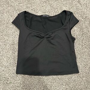 SHEIN Black Crop Top for Women